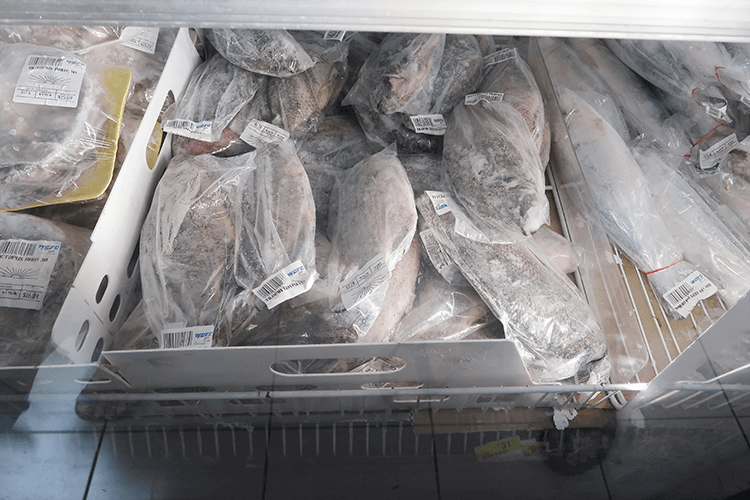 パラオWCTCの冷凍魚