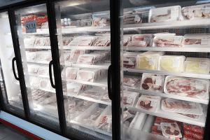 パラオWCTCの冷凍お肉コーナー